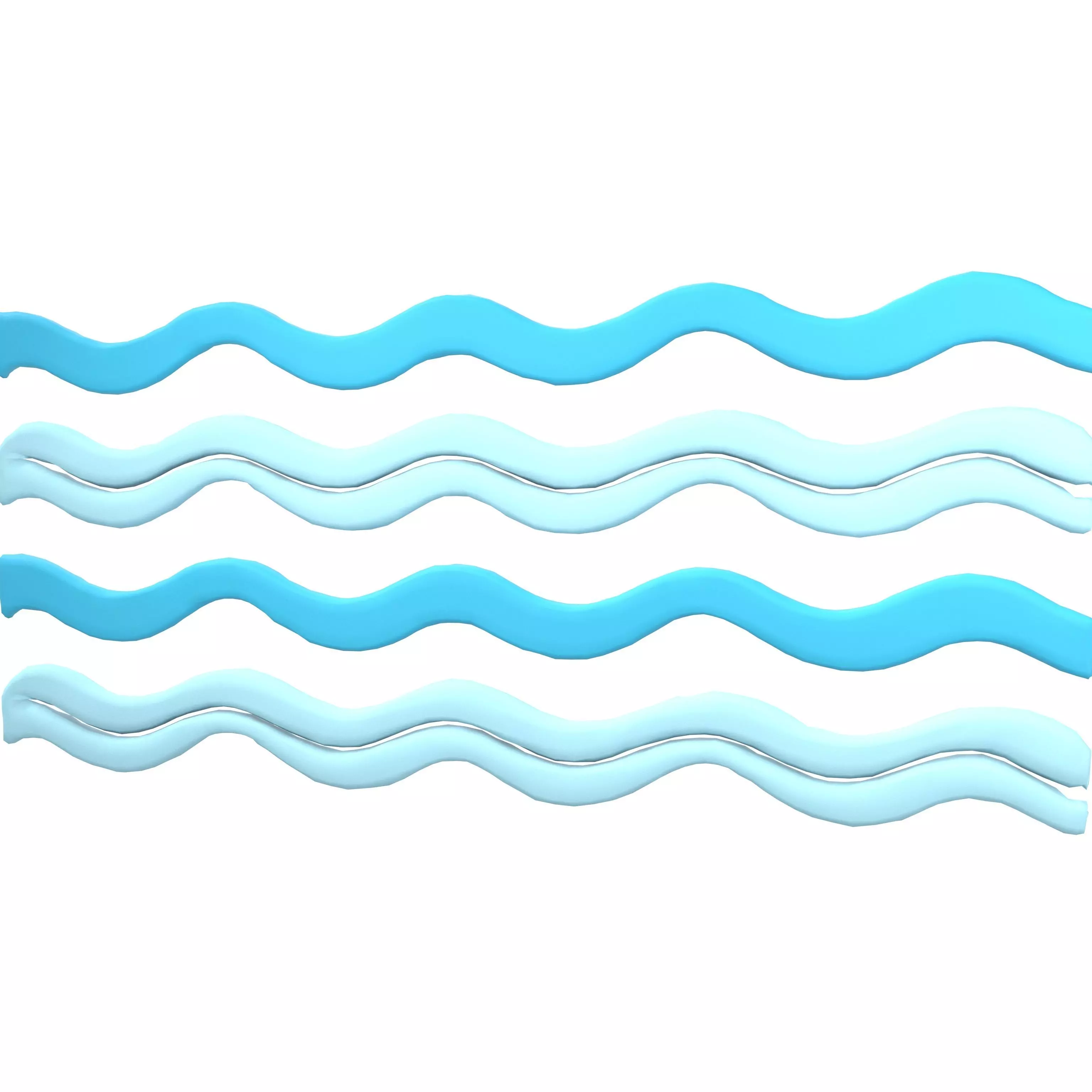 Abstract Ocean Waves Background v1 001 Low-poly 3D model_0
