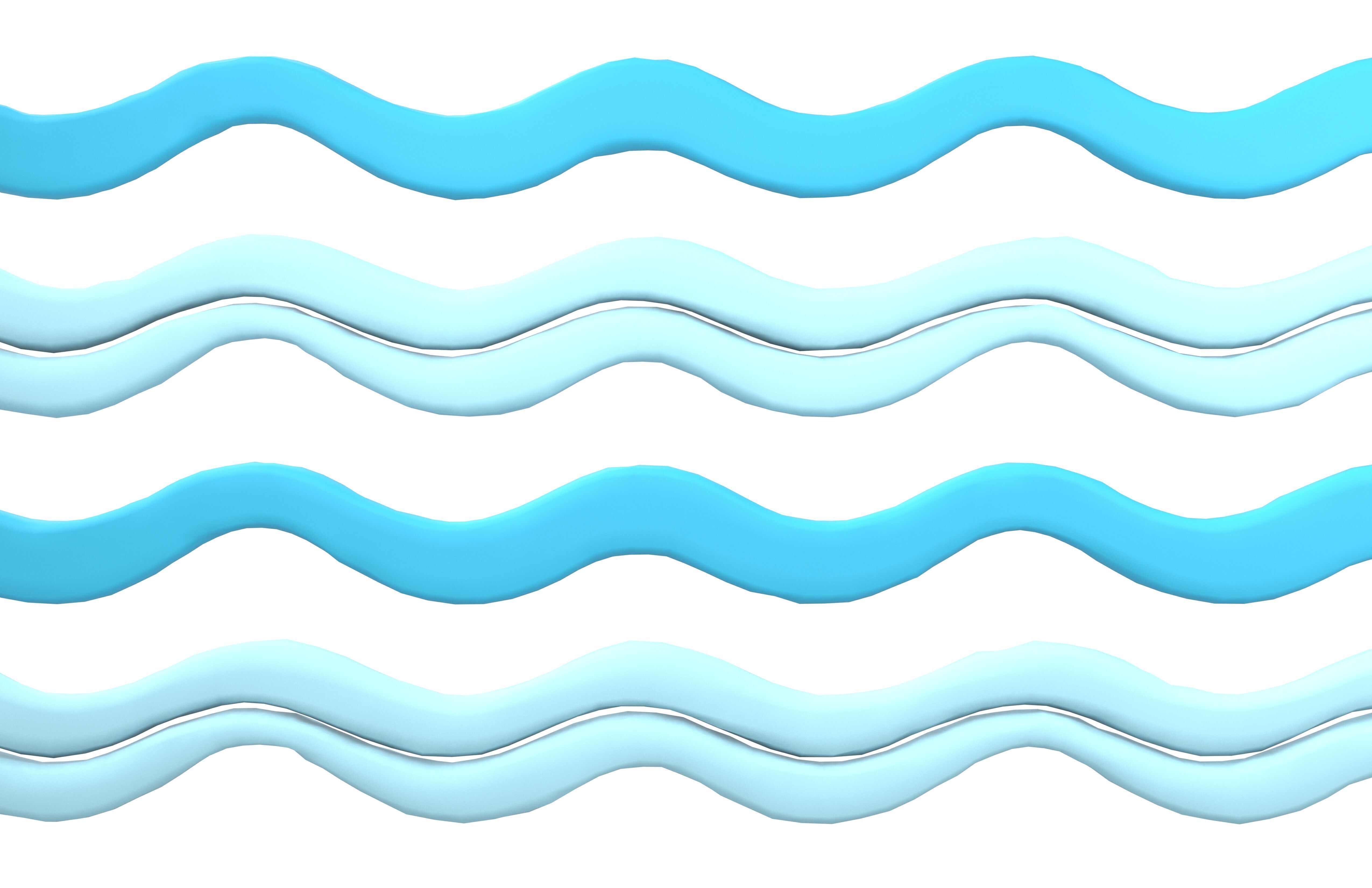 Abstract Ocean Waves Background v1 001 Low-poly 3D model_2