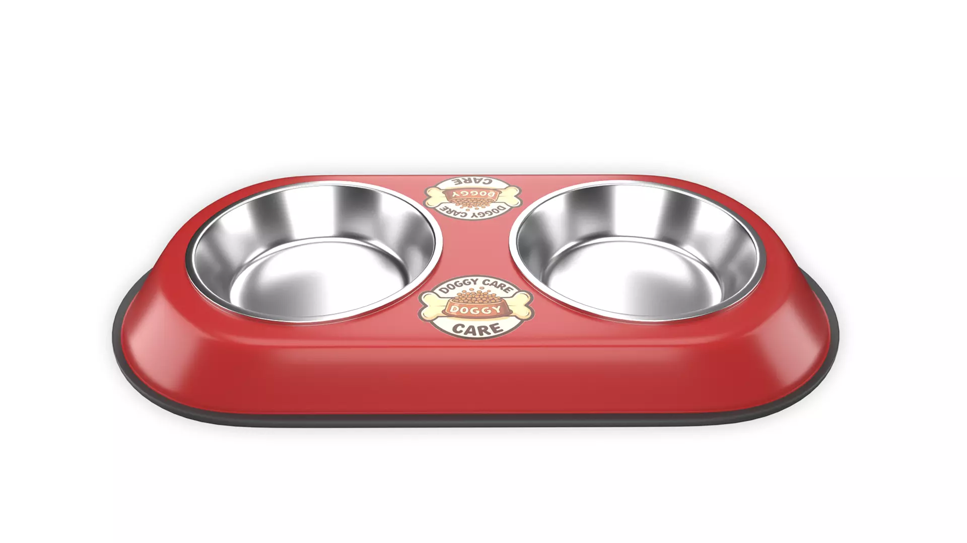 Dog Food and Water Bowl 3D model