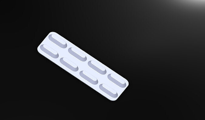 Capsule Strip Design 3D print model