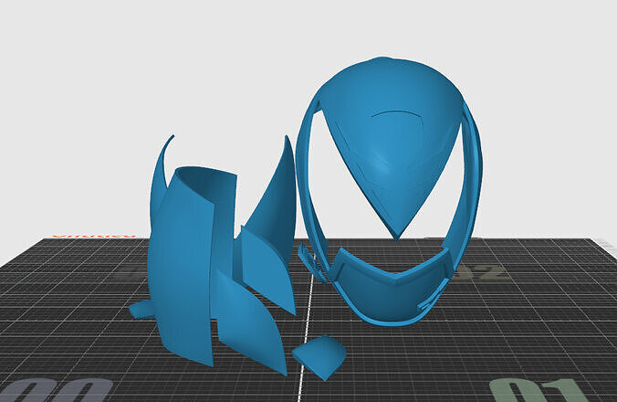 Combo 5 SPD helmets 3D print model