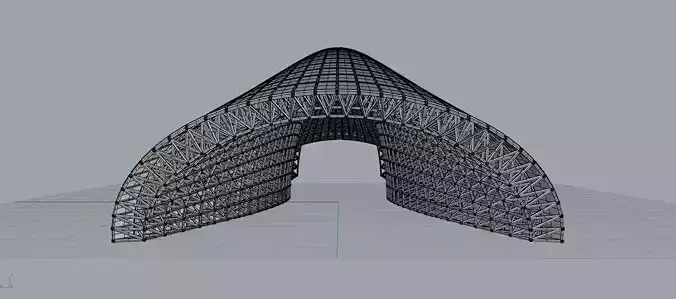 Parametric bridge 3D model 7