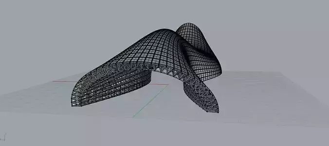 Parametric bridge 3D model 6