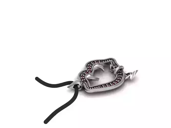 Vampire lips pendant