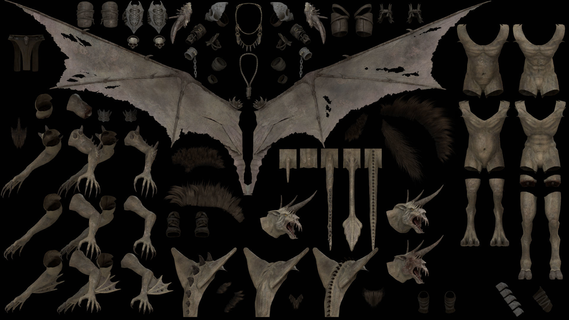 Ashen Tribe 3D Model Collection_39