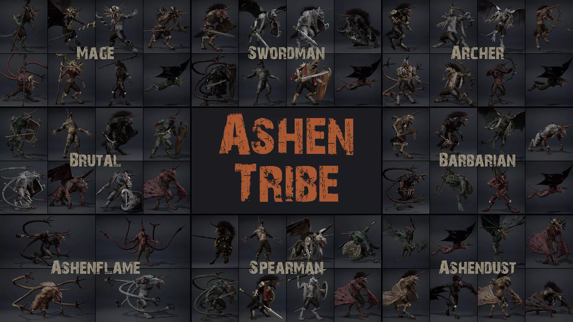 Ashen Tribe 3D Model Collection_0