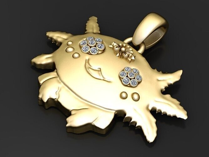 jewelry model sun  3D print model