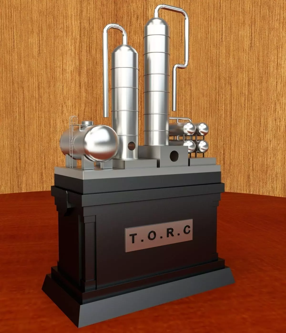 distillation tower Free 3D model_0