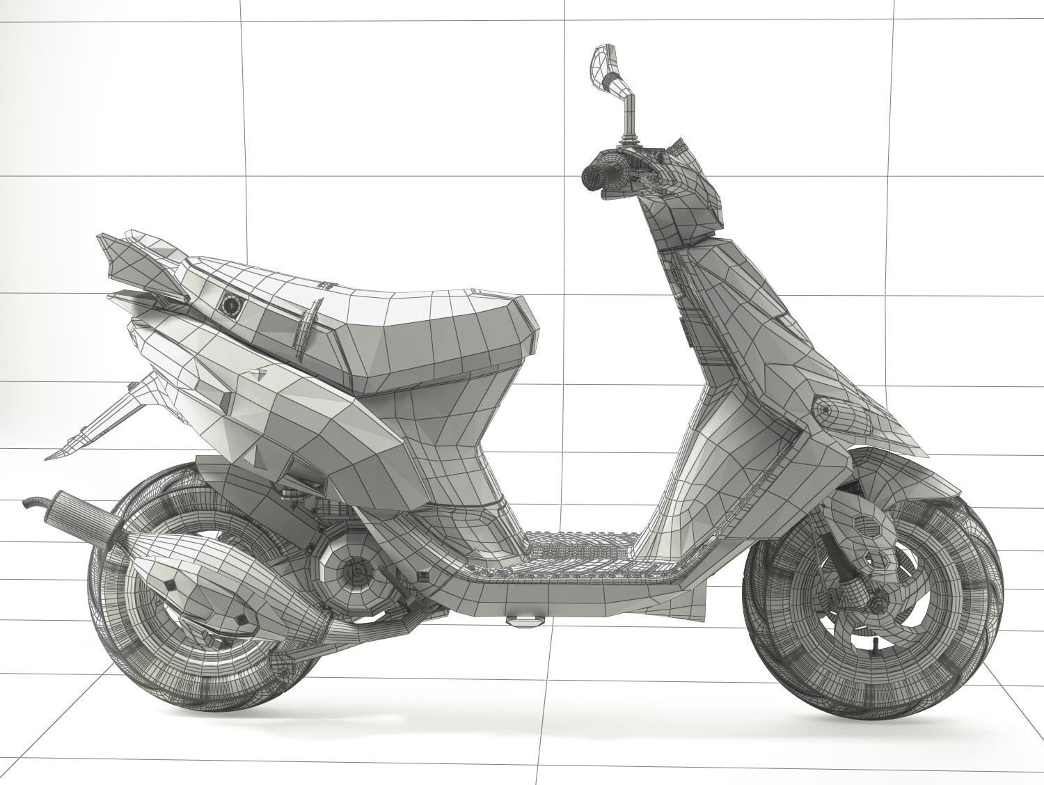 Scooter Gilera Stalker 3D model_16