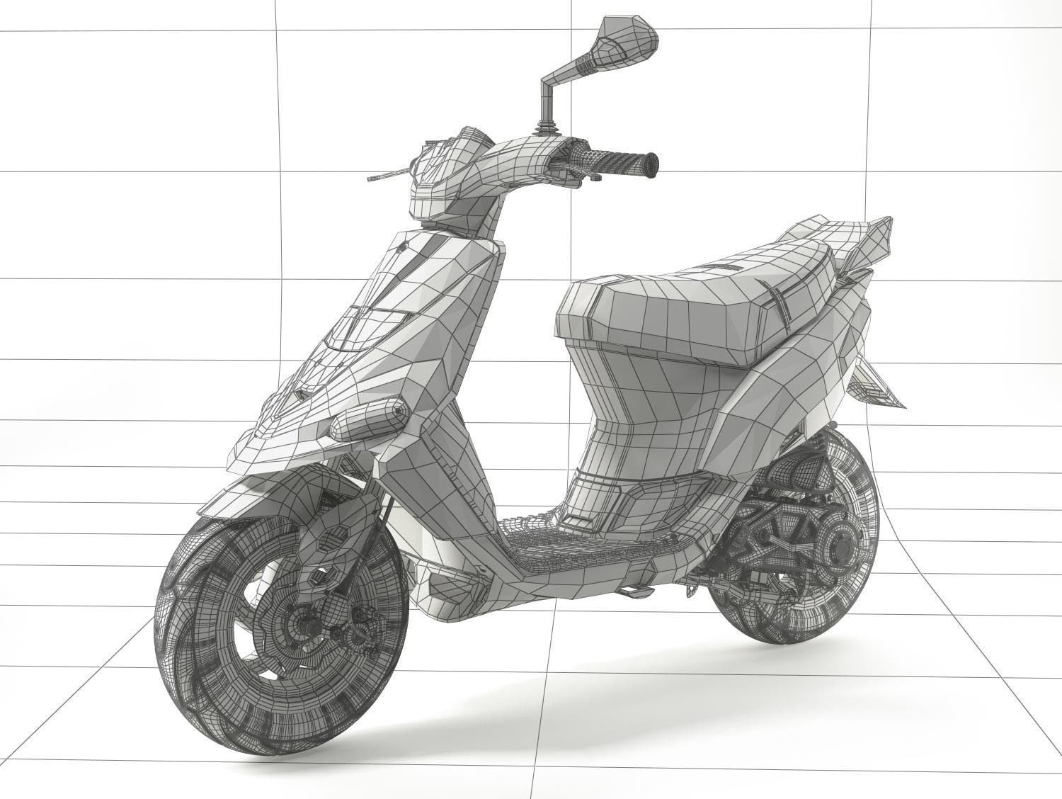 Scooter Gilera Stalker 3D model_20