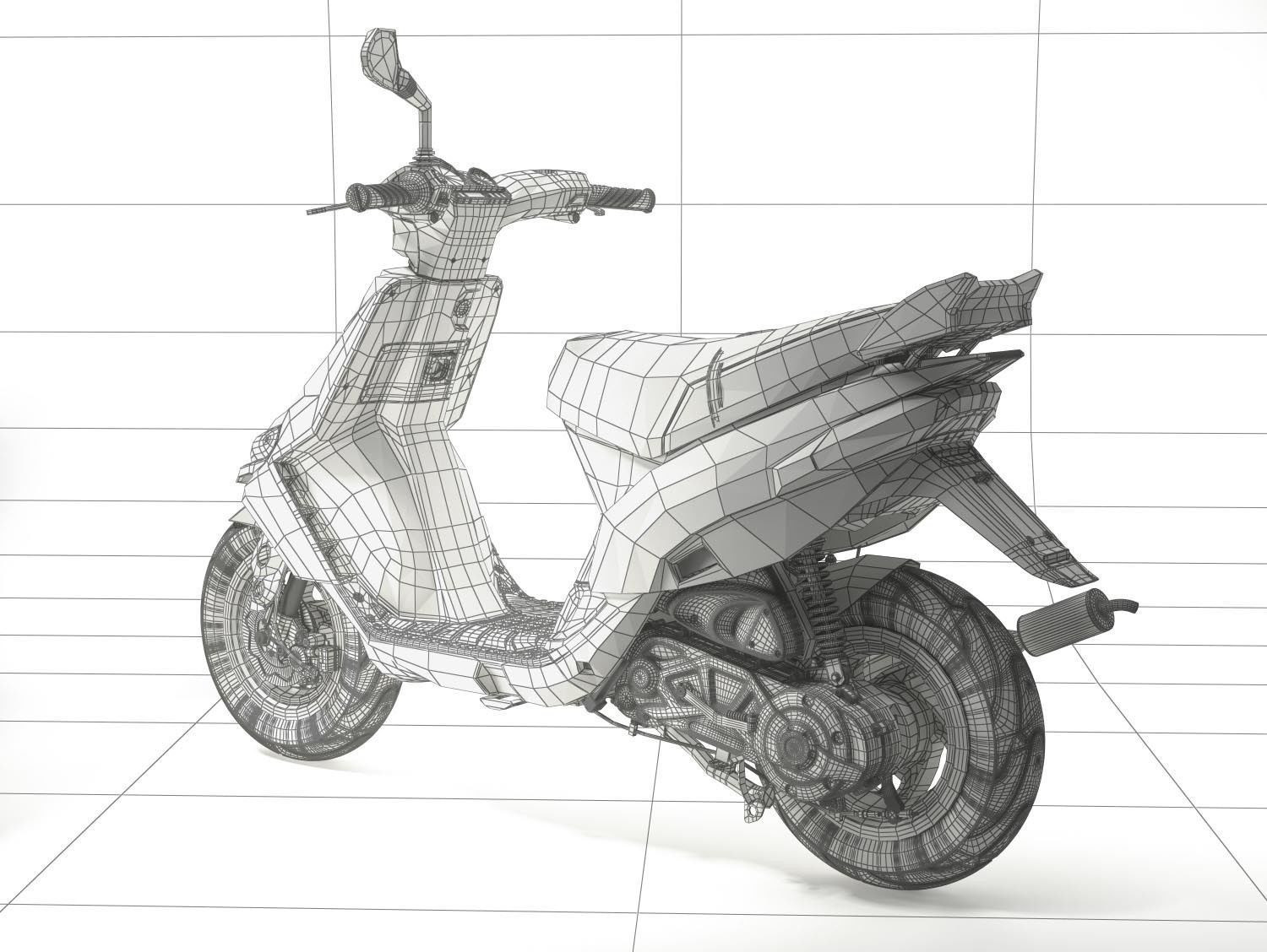 Scooter Gilera Stalker 3D model_18