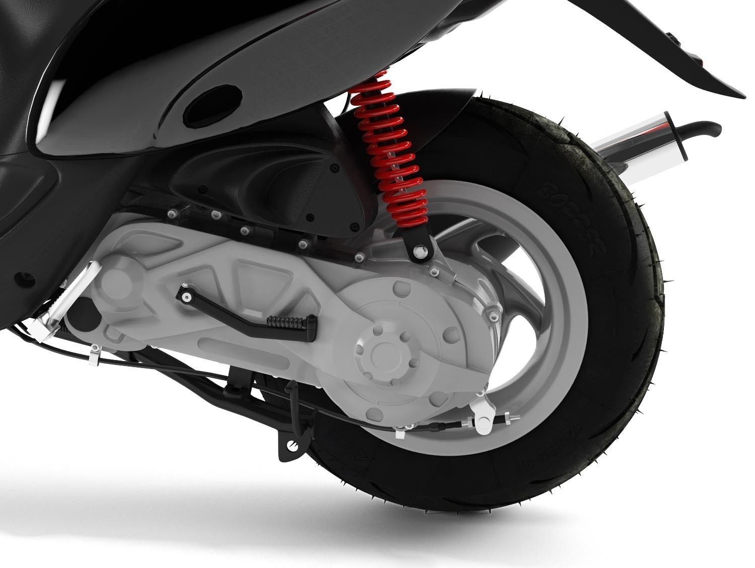 Scooter Gilera Stalker 3D model_9