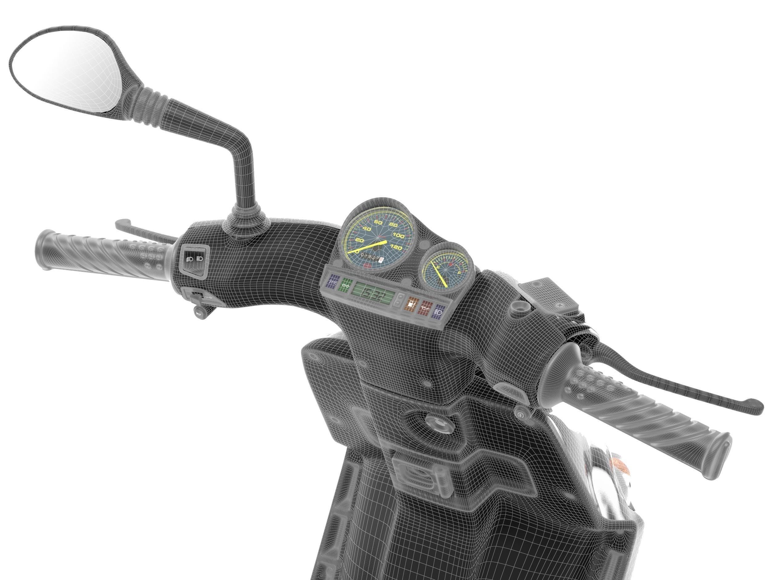 Scooter Gilera Stalker 3D model_14