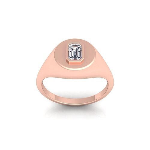 Mens Diamond Ring 3s Model and Render  3D print model