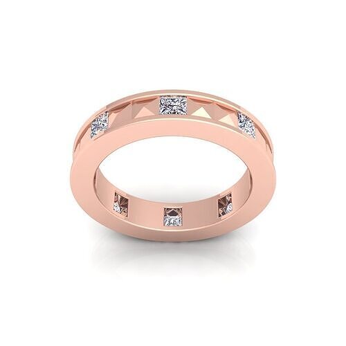Pyramid Diamond Ring 3d model and Render   3D print model
