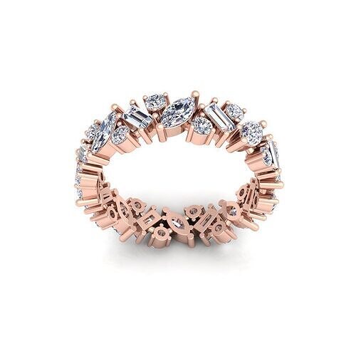 Eternity Diamond Ring 3d Model and Render  3D print model