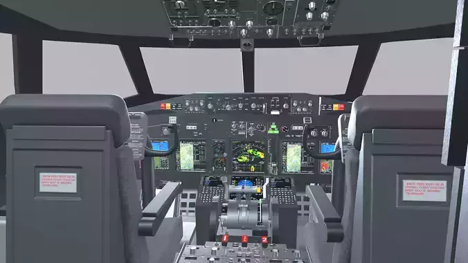 Airplane Cockpit 3D model