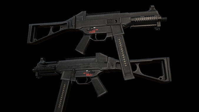 UMP - SMG Low-poly 3D model