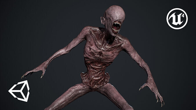 Nightmare Monster 6 Low-poly 3D model