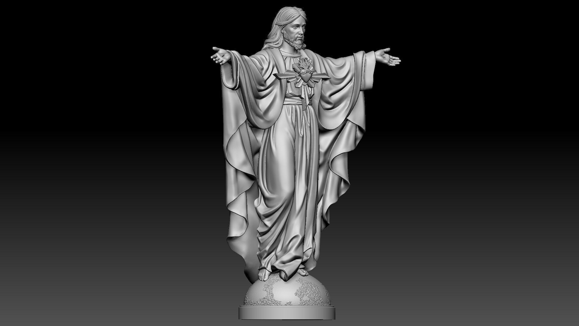 Christ the King  3D print model_7