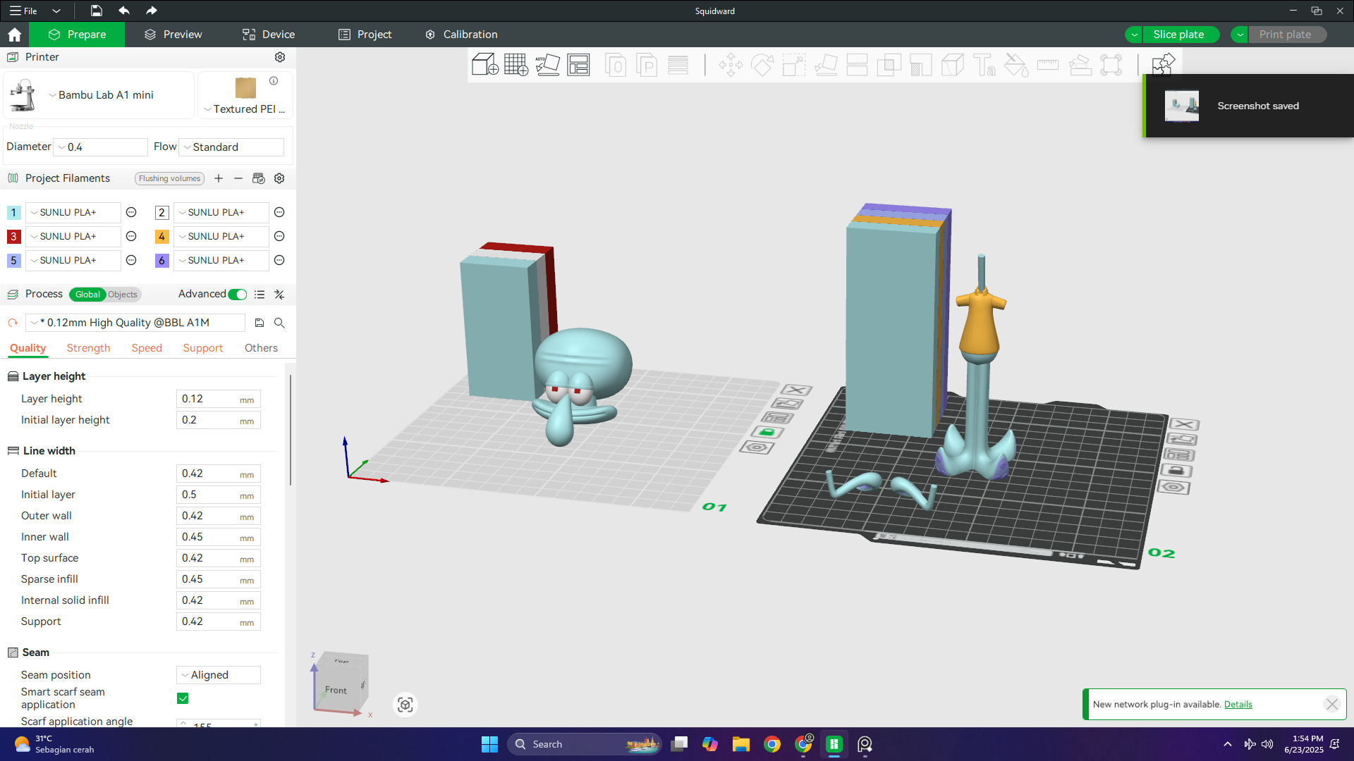 Squidward 3D print model STL 3D print model_2