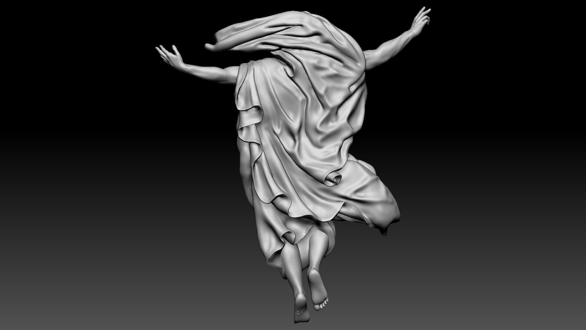 Ascension of Jesus  3D print model_4