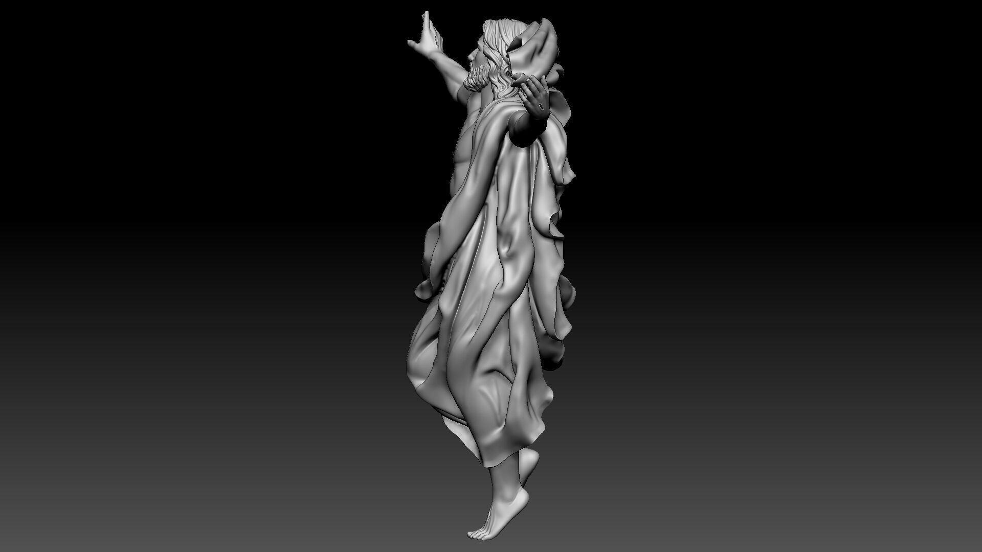 Ascension of Jesus  3D print model_2