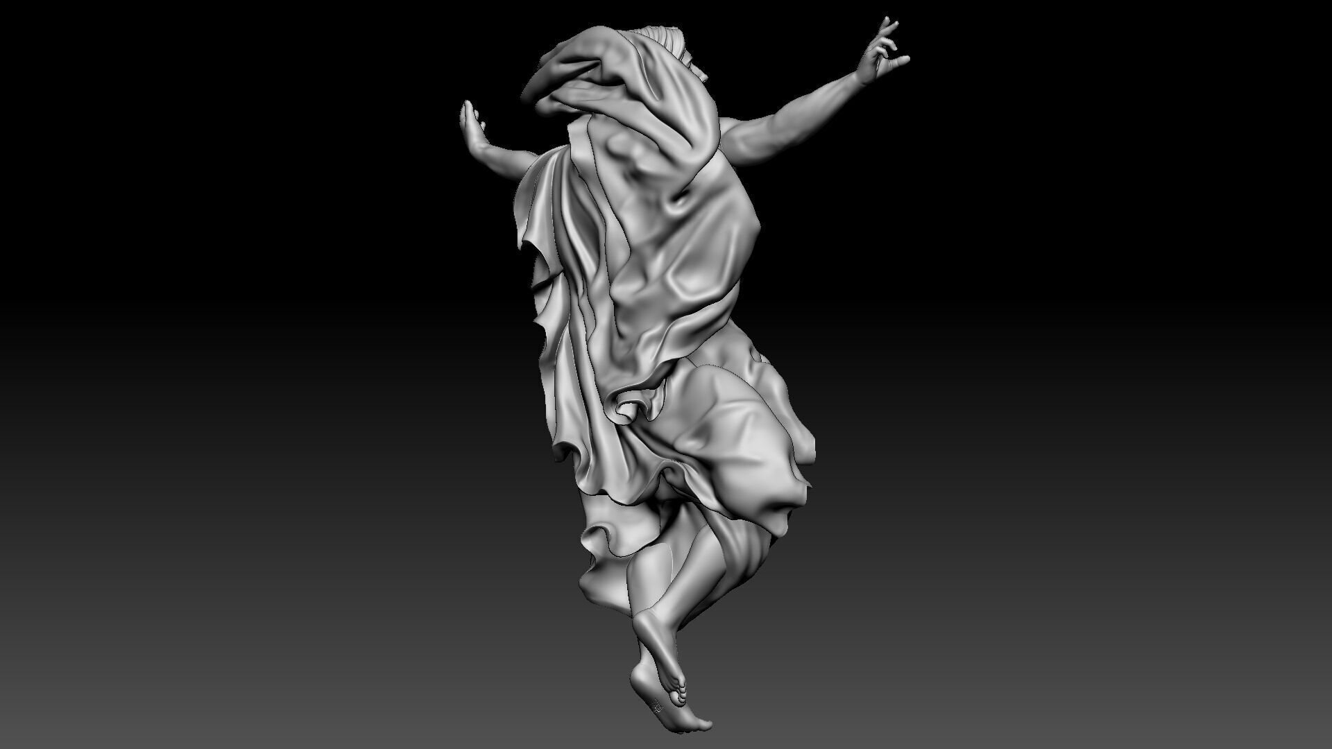 Ascension of Jesus  3D print model_5
