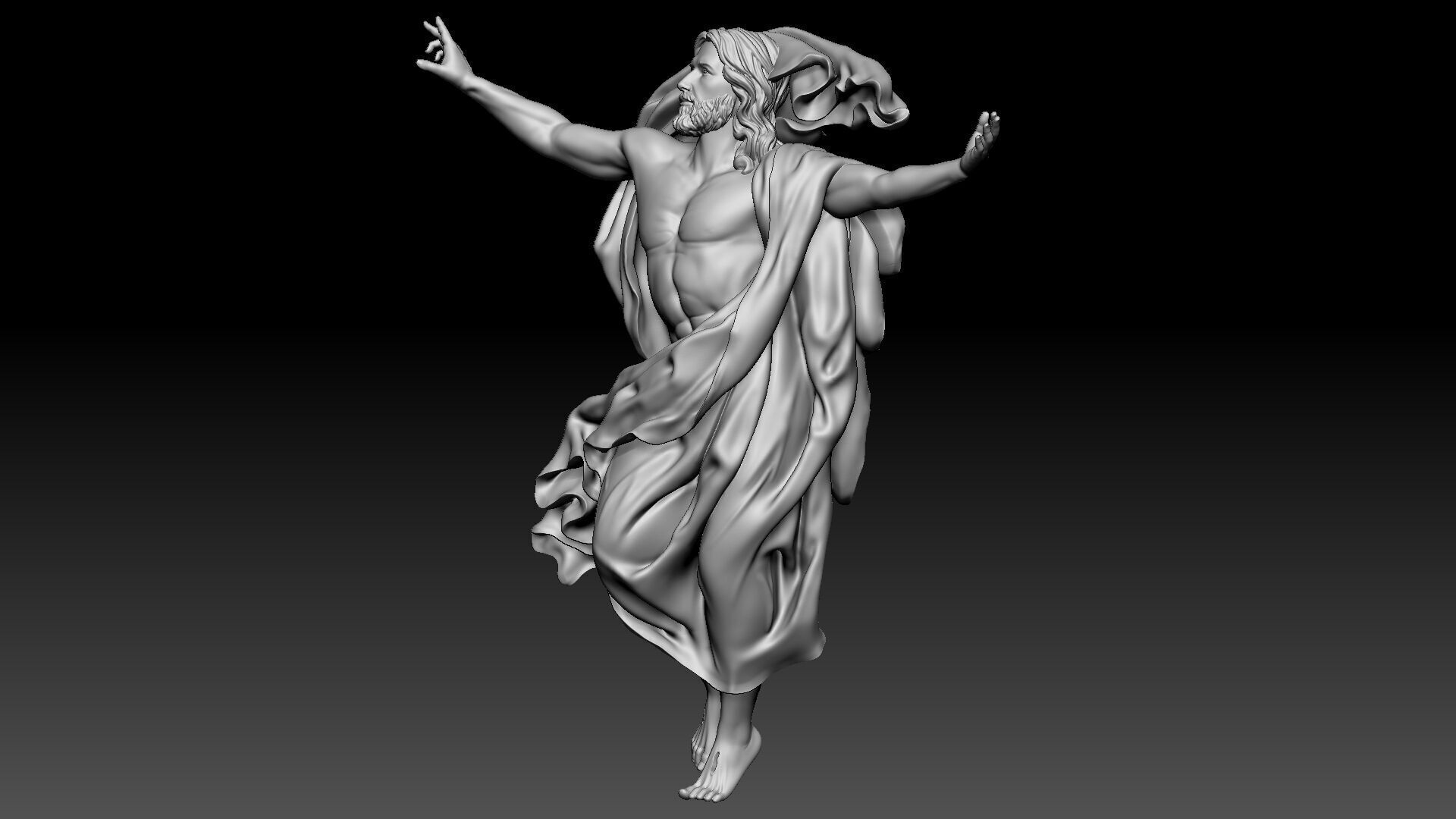 Ascension of Jesus  3D print model_1
