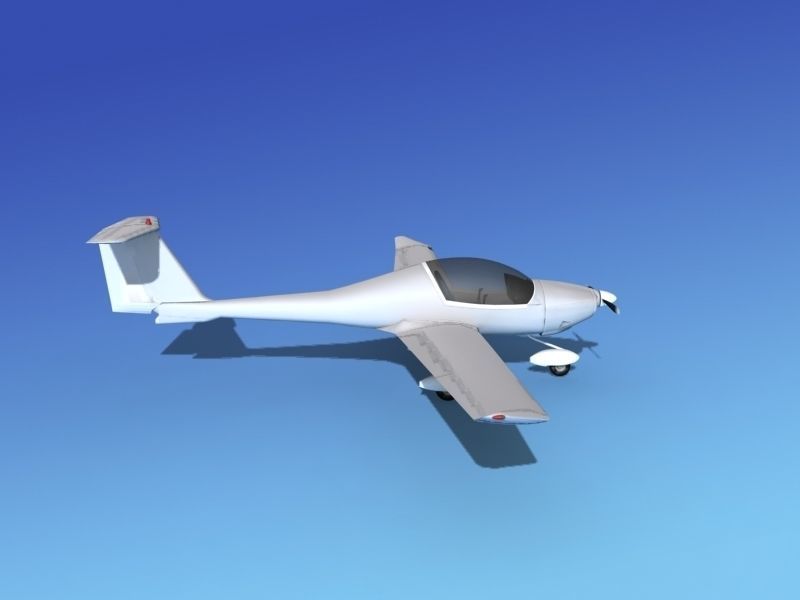 Daimond DA-20 Katana Bare Metal 3D model_4