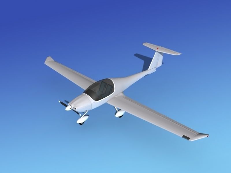 Daimond DA-20 Katana Bare Metal 3D model_10