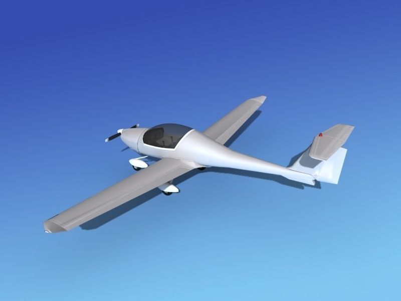 Daimond DA-20 Katana Bare Metal 3D model_8