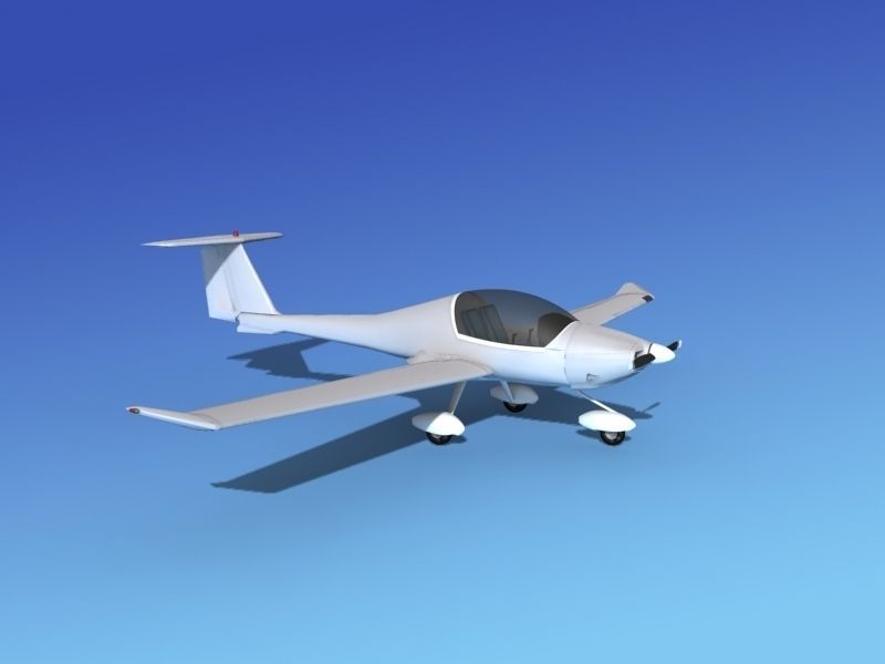 Daimond DA-20 Katana Bare Metal 3D model_3