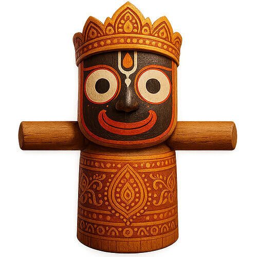 Wooden Jagannath 3D Model By Rixon Free 3D model