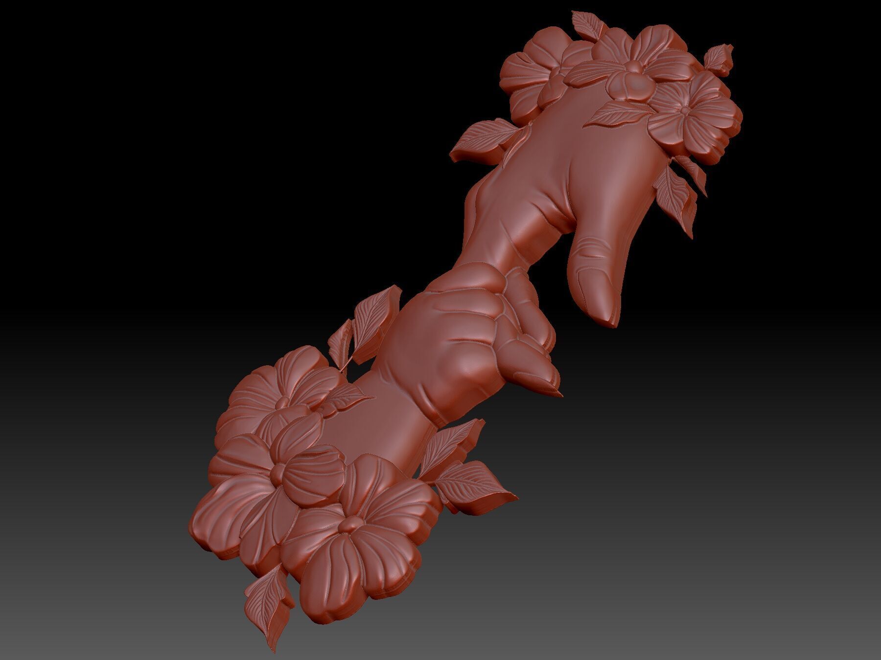 Hands 3D print model_4