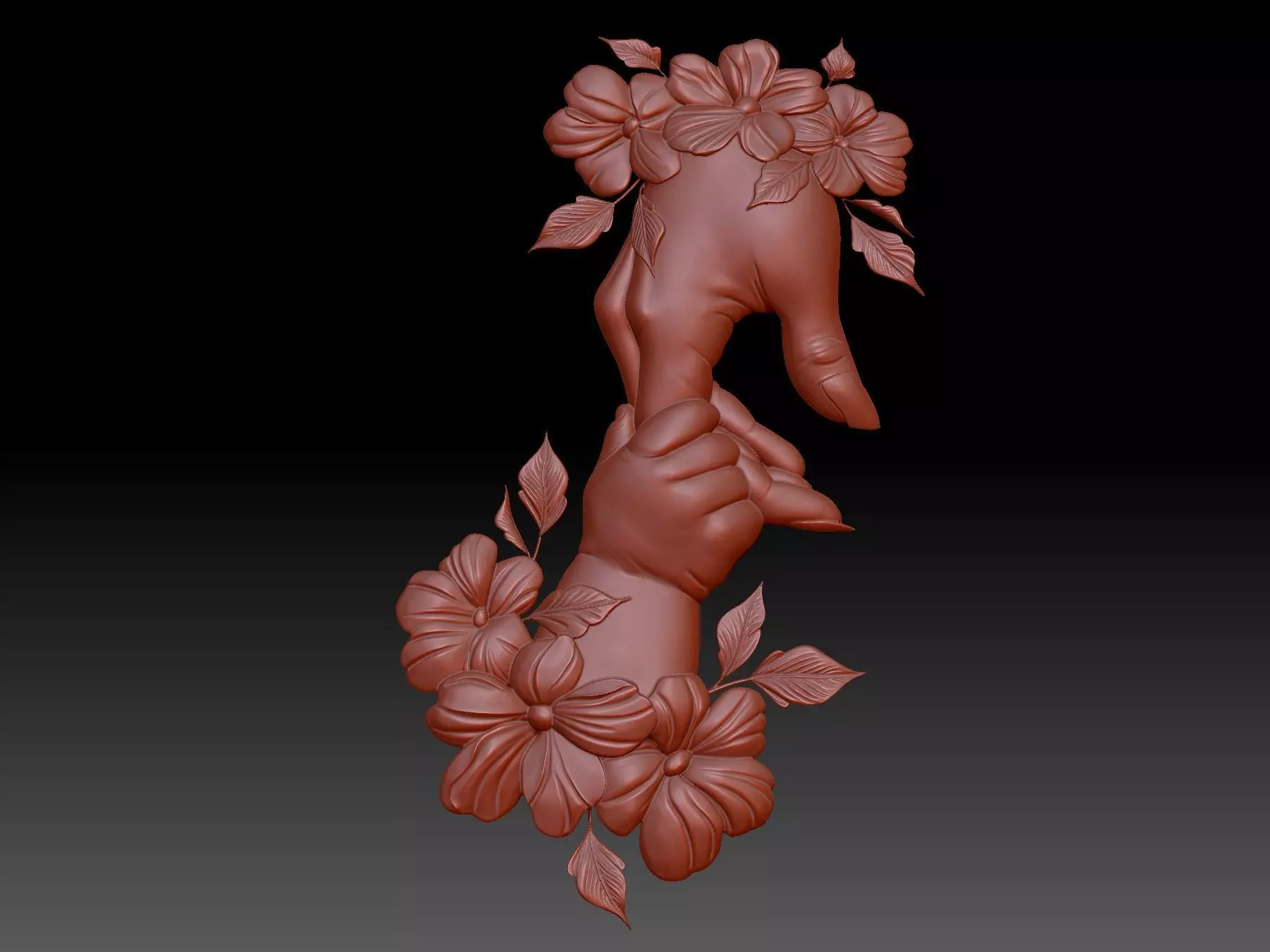 Hands 3D print model_0