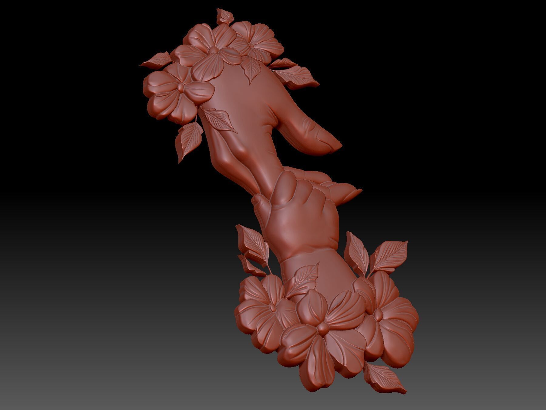 Hands 3D print model_3