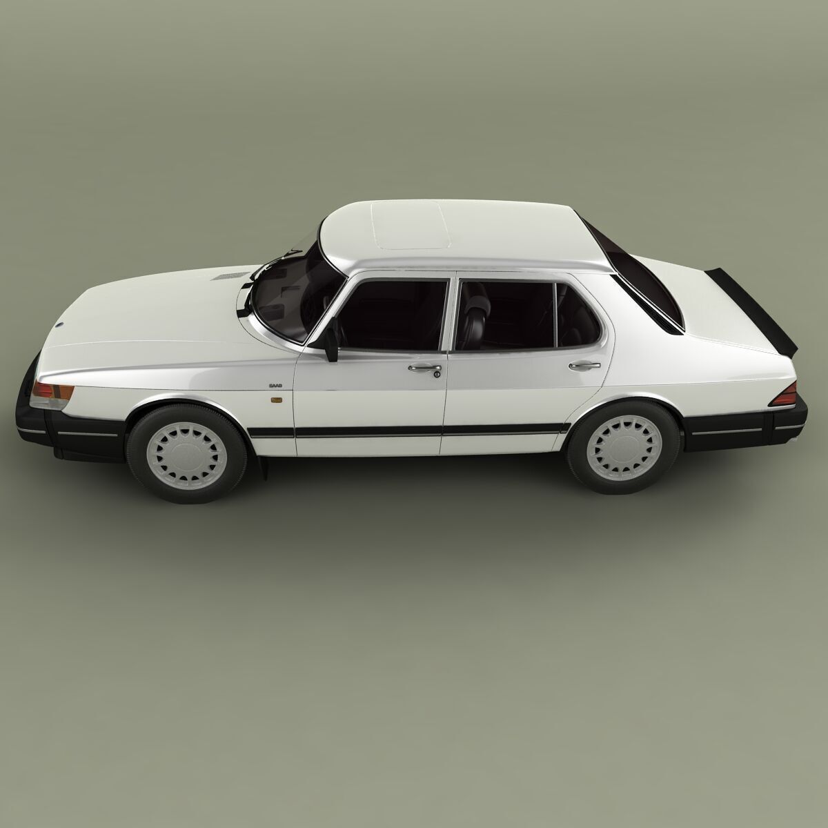 SAAB 900 4-door 3D model_6