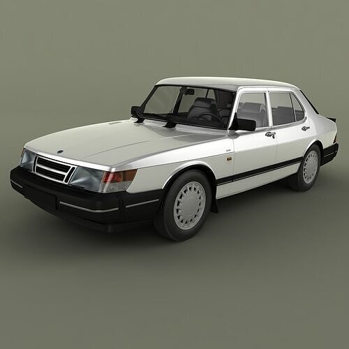 SAAB 900 4-door 3D model