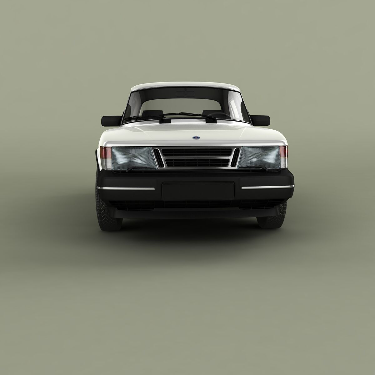 SAAB 900 4-door 3D model_4