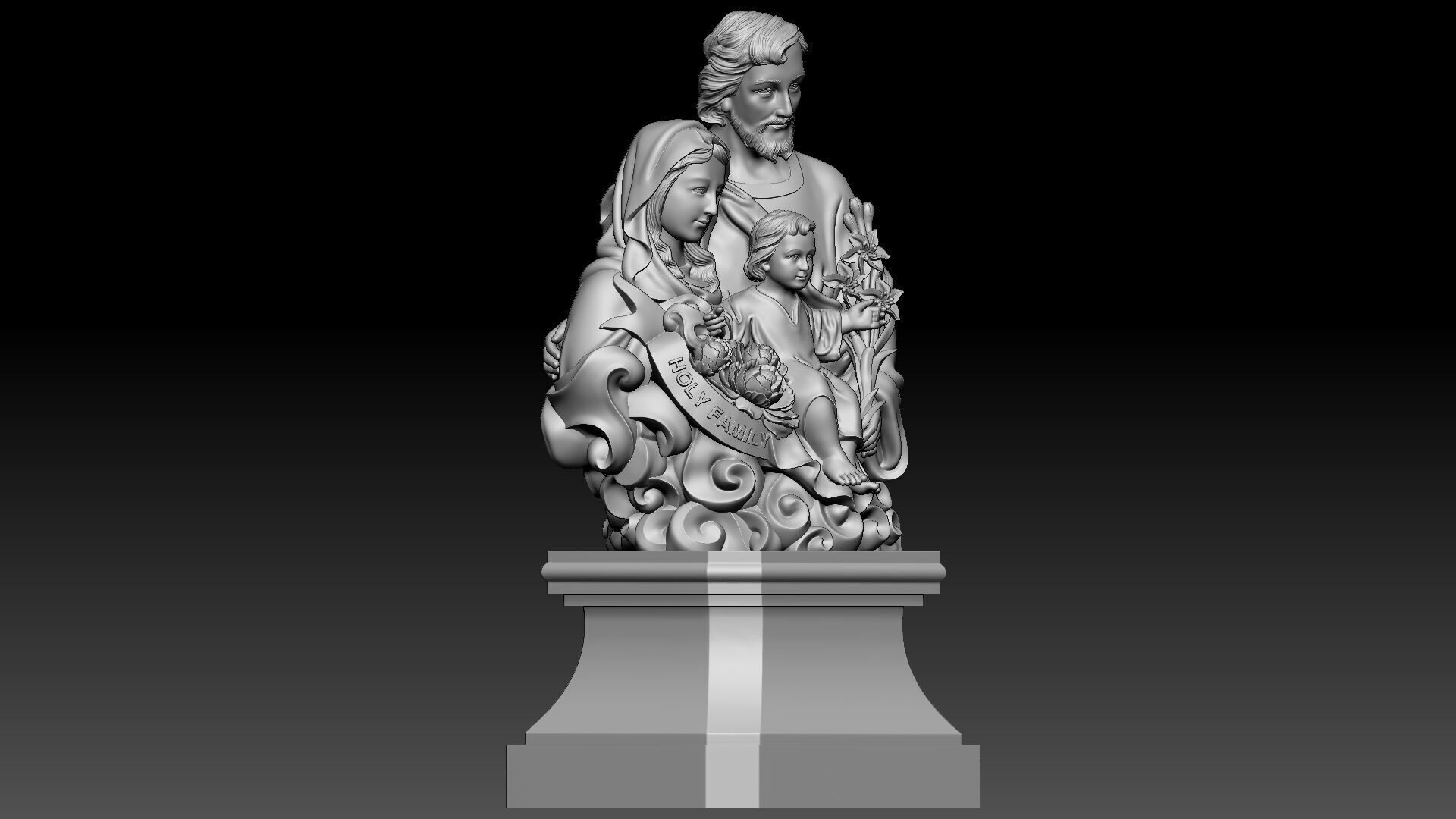 Holy Family  3D print model_7