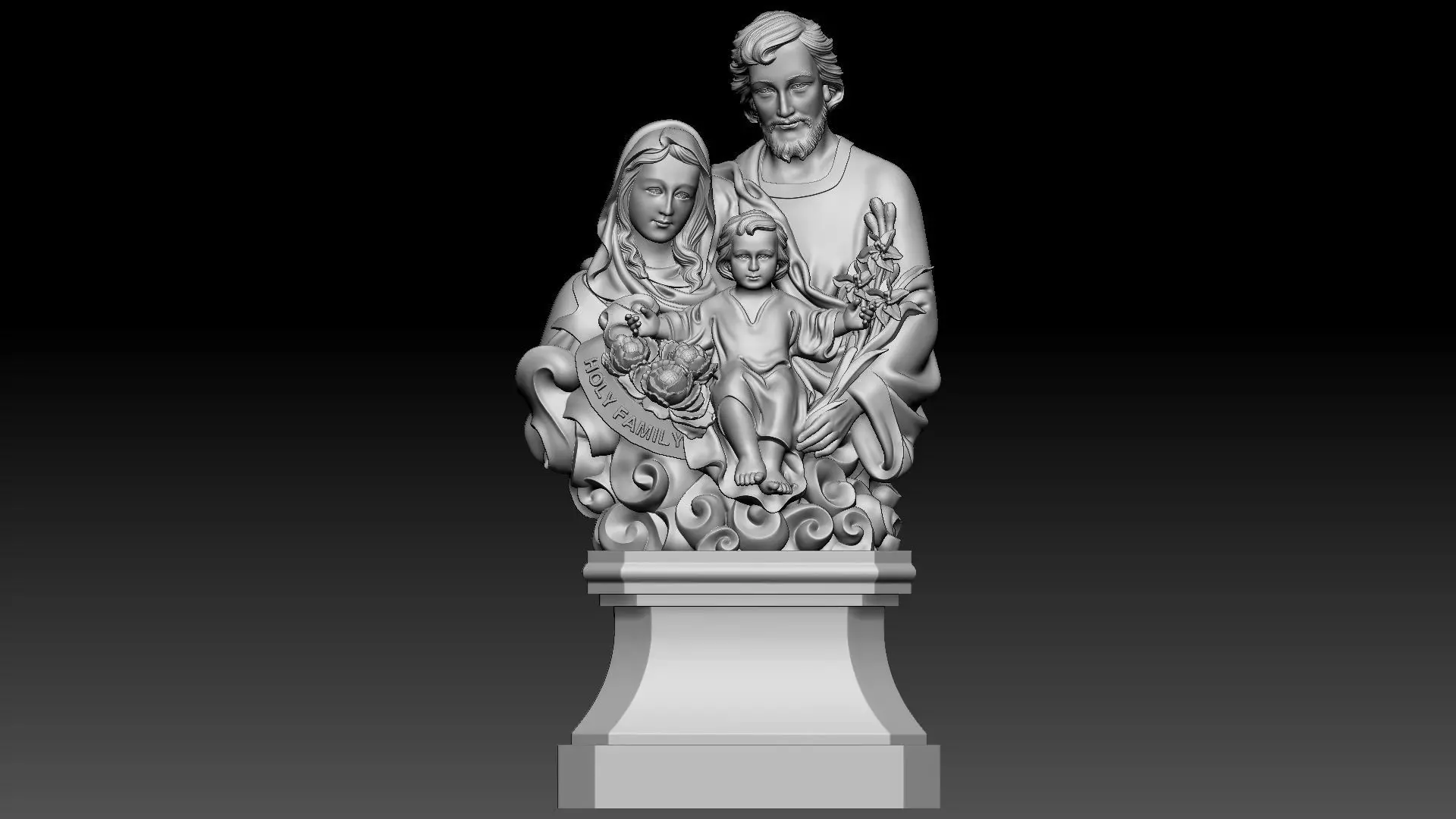 Holy Family  3D print model_0