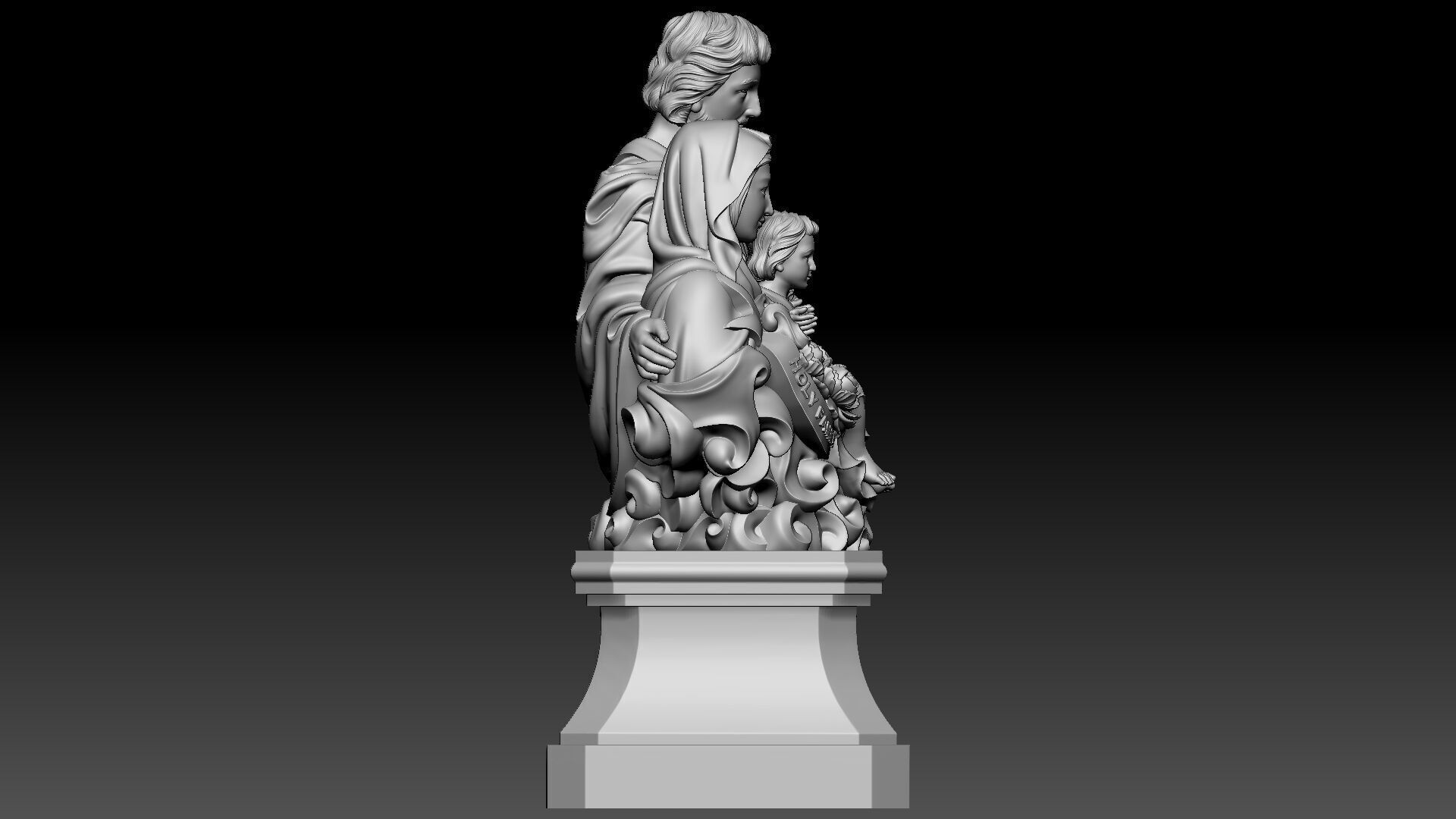 Holy Family  3D print model_6