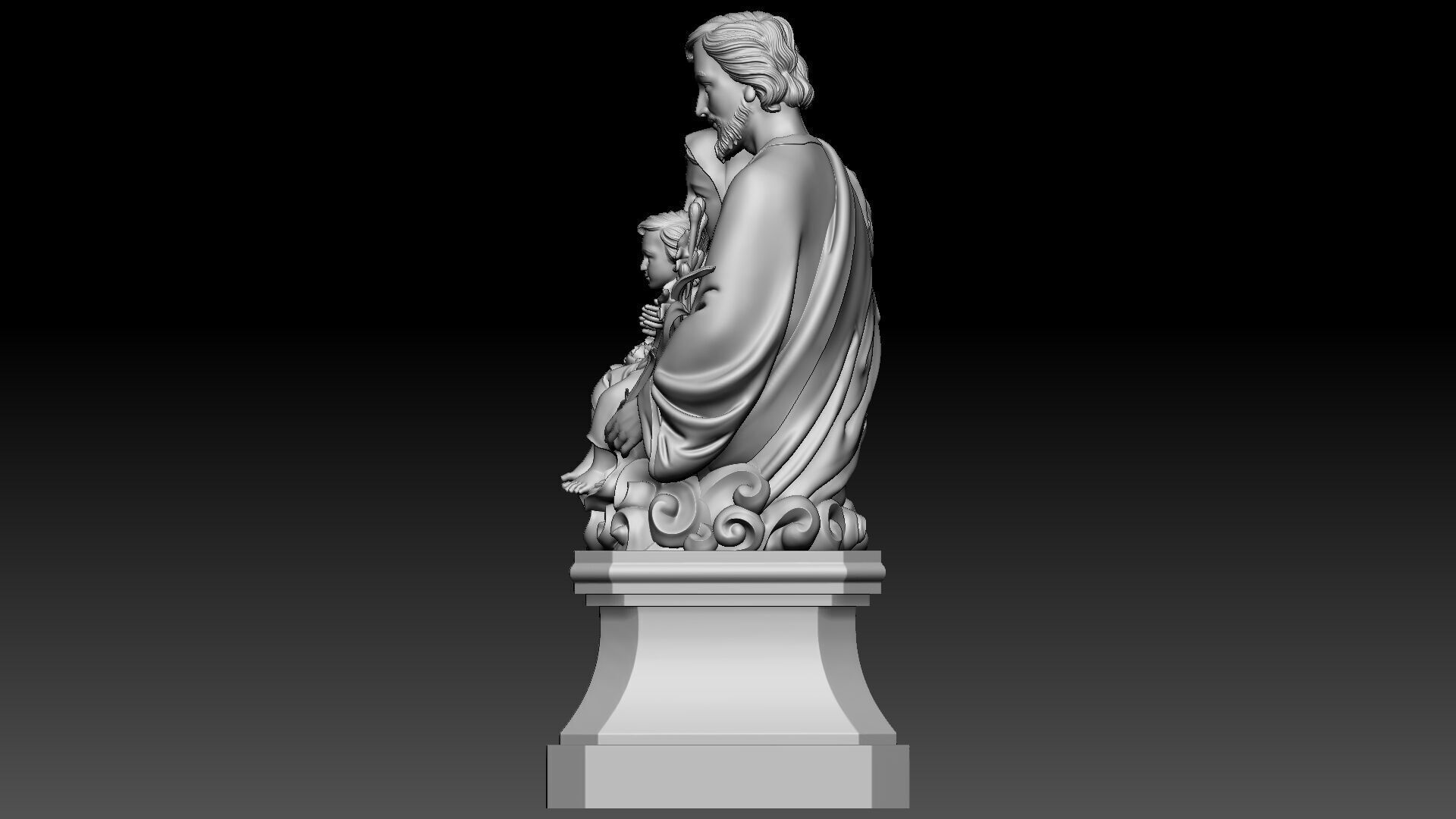 Holy Family  3D print model_2