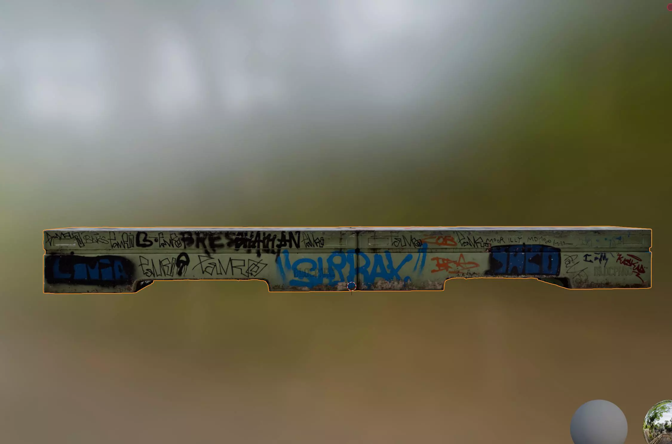 skatepark element 2 Low-poly 3D model_0