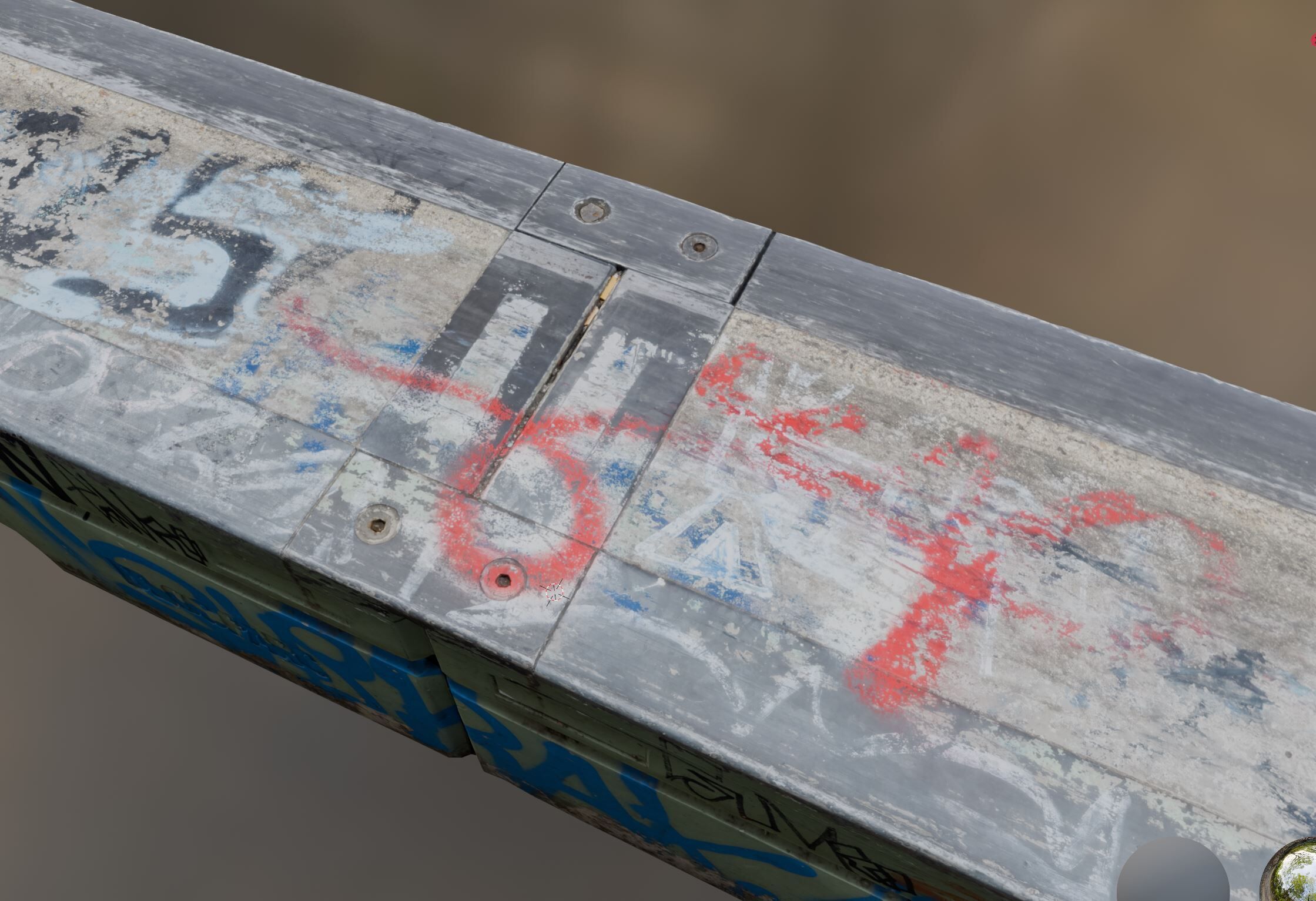 skatepark element 2 Low-poly 3D model_9