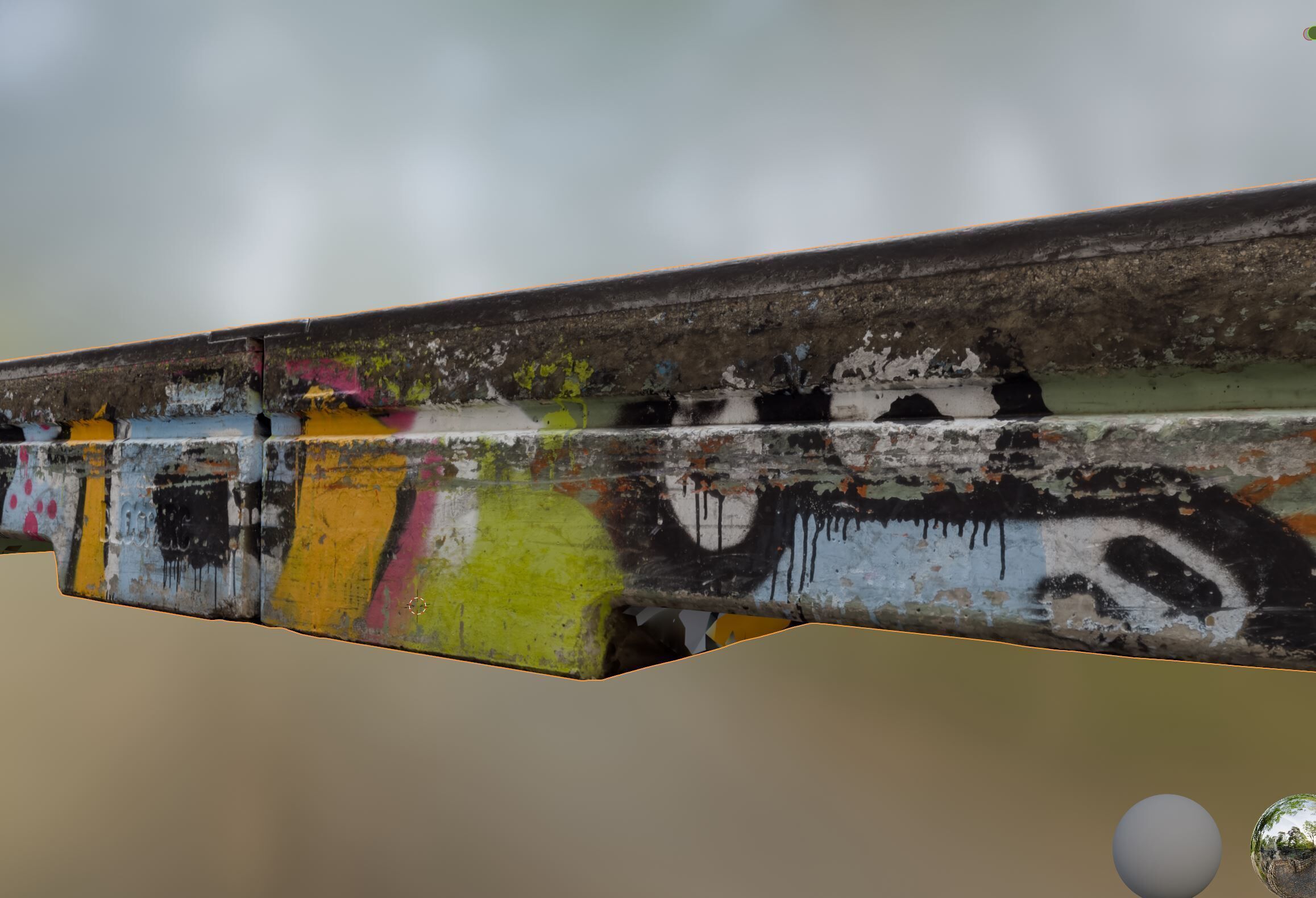 skatepark element 2 Low-poly 3D model_7