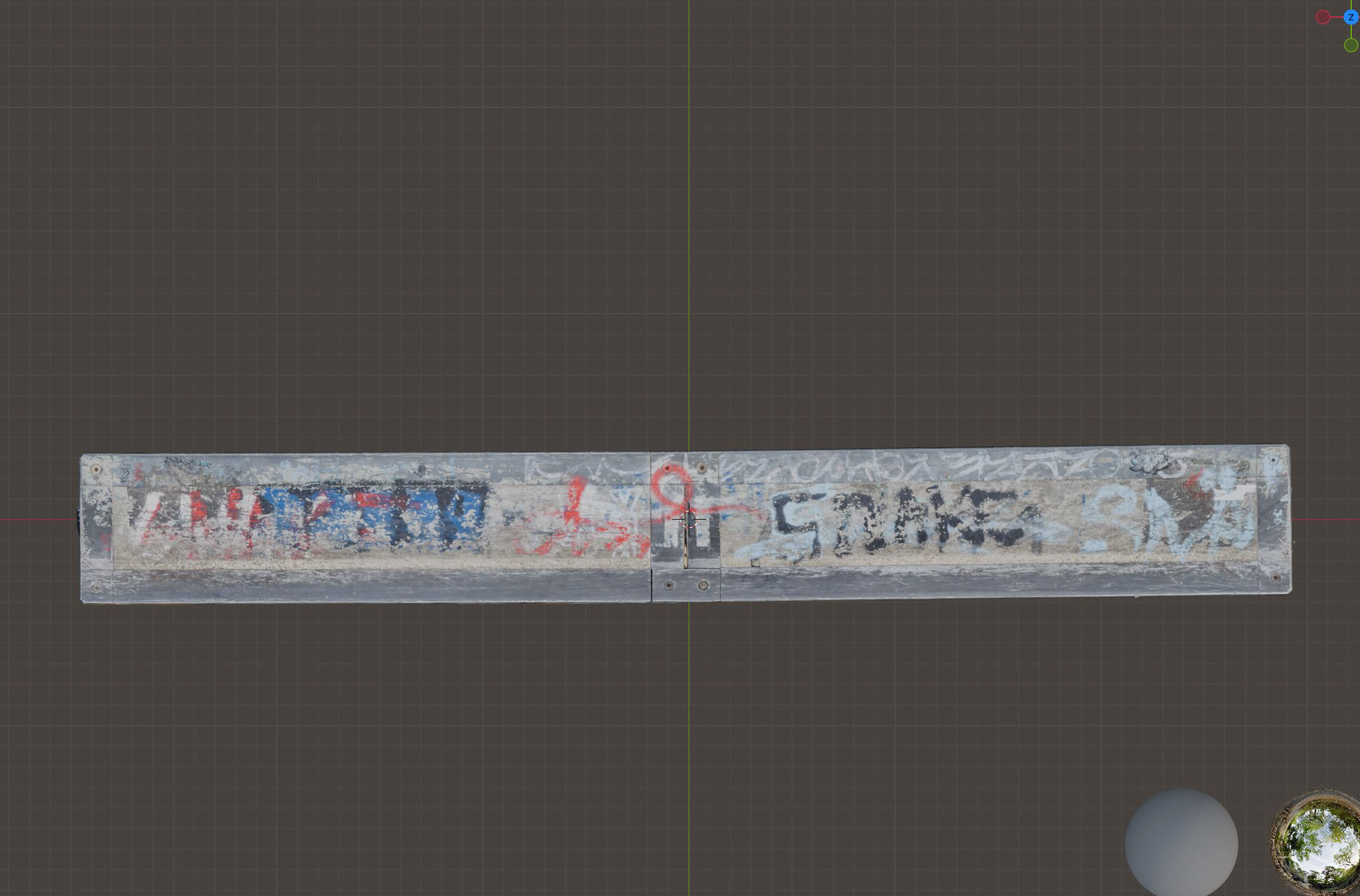 skatepark element 2 Low-poly 3D model_1