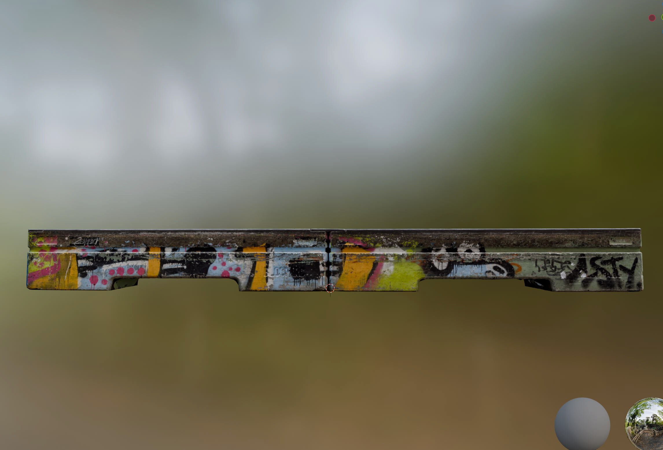 skatepark element 2 Low-poly 3D model_4