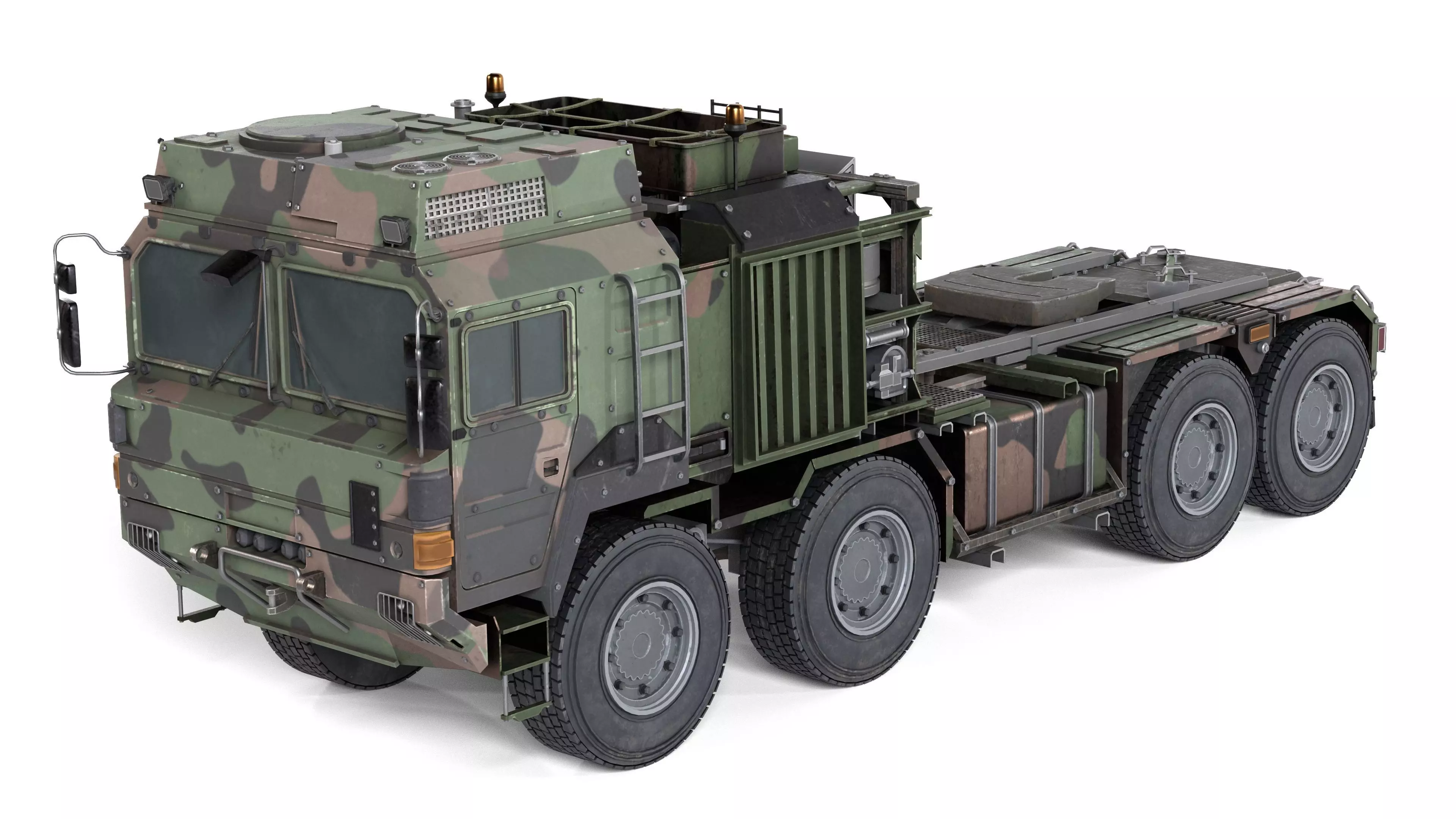 Rheinmetall HX81 Military Truck Low-poly 3D model